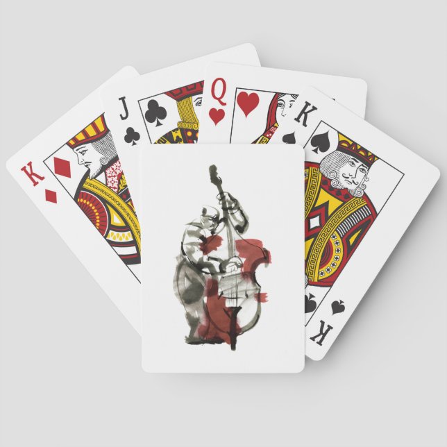 Jeu De Cartes Double bassiste (dos)