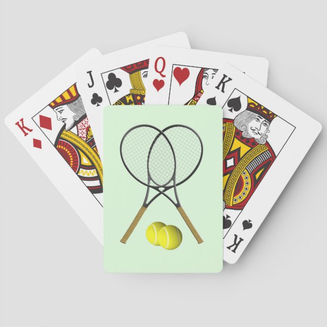 Jeu De Cartes Doubles de tennis Green (dos)