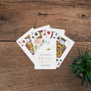 Jeu De Cartes Douce pluie de fleurs rose eucalyptus verdure abei