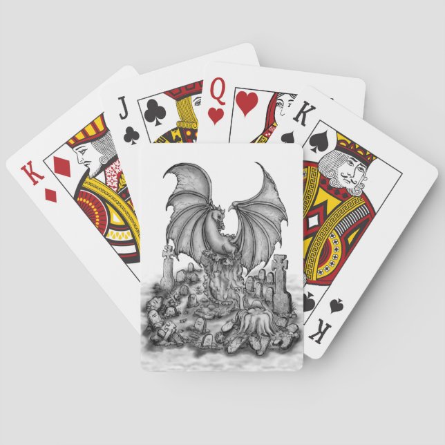 Jeu De Cartes Dragon avec Zombie (dos)