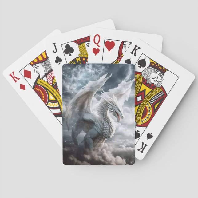 Jeu De Cartes Dragon blanc mystique (dos)