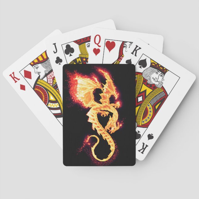 Jeu De Cartes dragon de feu (dos)