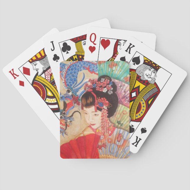 Jeu De Cartes Dragon de geisha (dos)