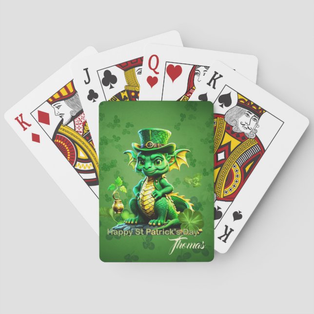 Jeu De Cartes Dragon de la Saint-Patrick (dos)