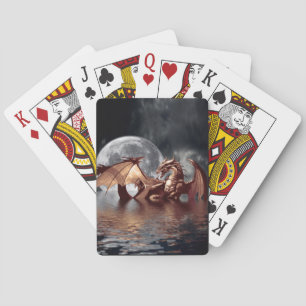Jeu De Cartes Dragon & Lune Imaginaire Mythique Cartes de Jeu