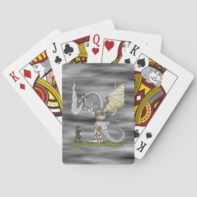 Jeu De Cartes Dragon mécanique (dos)