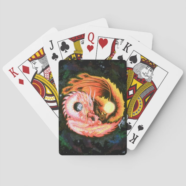 Jeu De Cartes Dragon Phoenix Yin-Yang (dos)