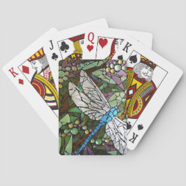 Jeu De Cartes Dragonfly en verre