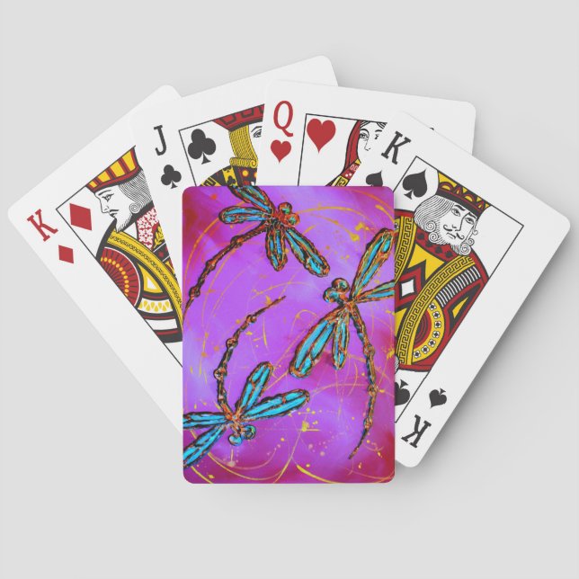 Jeu De Cartes Dragonfly Flit Electrique rose (dos)