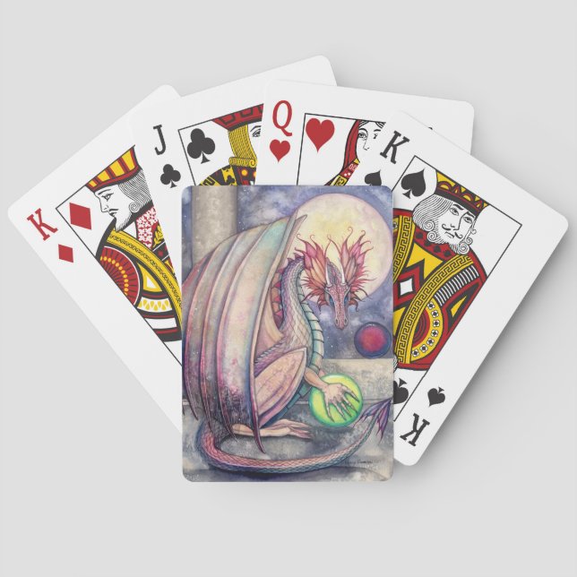 Jeu De Cartes Dragon's Perch Imaginaire Art par Molly Harrison (dos)