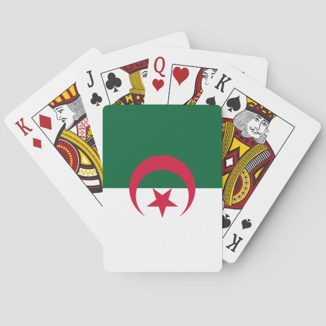 Jeu De Cartes Drapeau (algérien) de l'Algérie (dos)