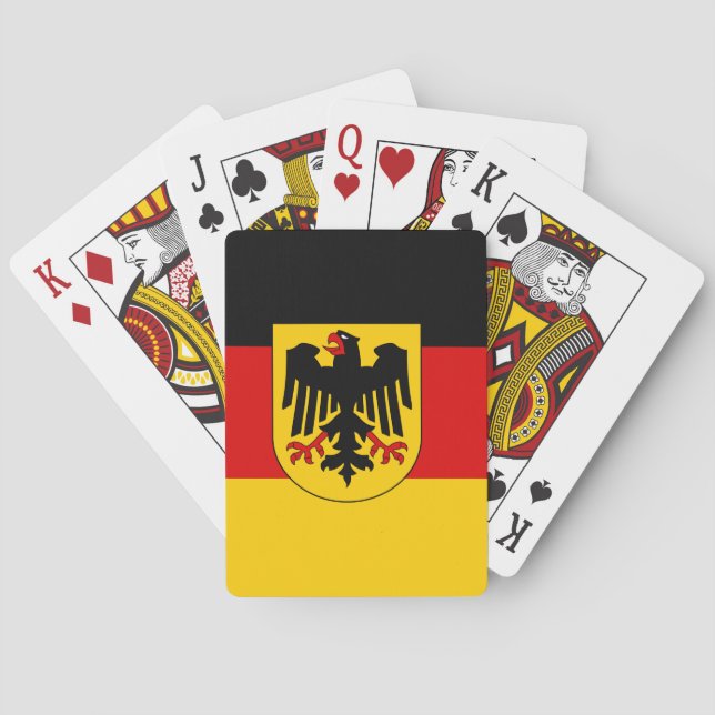 Jeu De Cartes Drapeau allemand (dos)