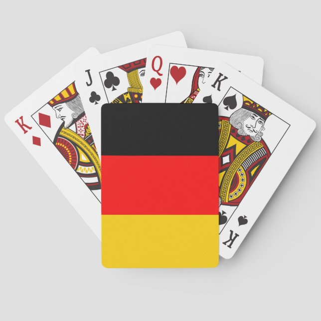 Jeu De Cartes Drapeau allemand (dos)