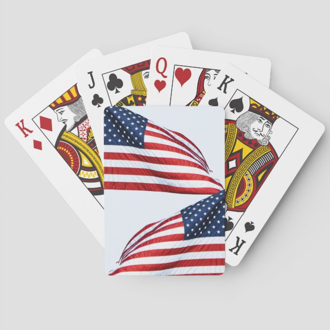 Jeu De Cartes Drapeau américain 2412 (dos)