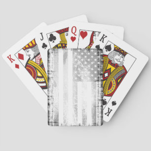 Jeu De Cartes Drapeau américain Art Grunge