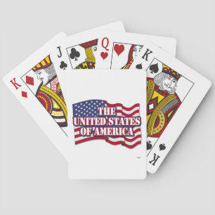 Jeu De Cartes Drapeau américain avec drapeau américain
