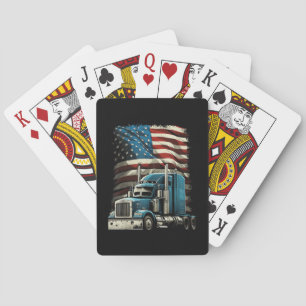 Jeu De Cartes Drapeau américain de camionnette pour voiture patr