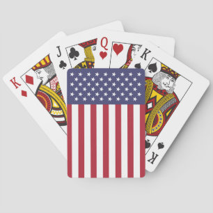 Jeu De Cartes Drapeau américain étoiles verticales et bandes