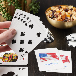 Jeu De Cartes Drapeau américain personnalisé