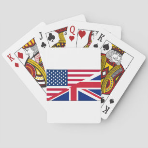 Jeu De Cartes Drapeau américain Union Jack motif étoiles bandes