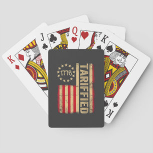 Jeu De Cartes Drapeau américain USA 1776 Tarrifs américains