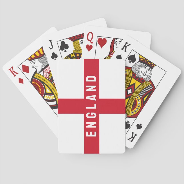Jeu De Cartes Drapeau anglais stylisé (dos)