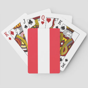 Jeu De Cartes Drapeau autrichien (Autriche) Jouer des cartes