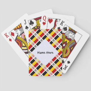 Jeu De Cartes Drapeau belge personnalisé