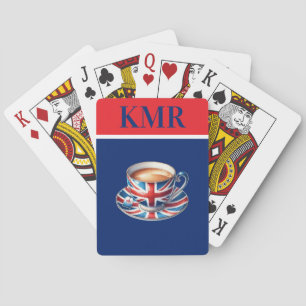 Jeu De Cartes Drapeau britannique sur l'anglais Teacup