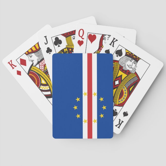 Jeu De Cartes Drapeau cap-verdien (Cap-Vert) (dos)