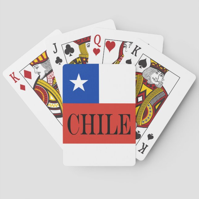 Jeu De Cartes Drapeau chilien patriotique (dos)