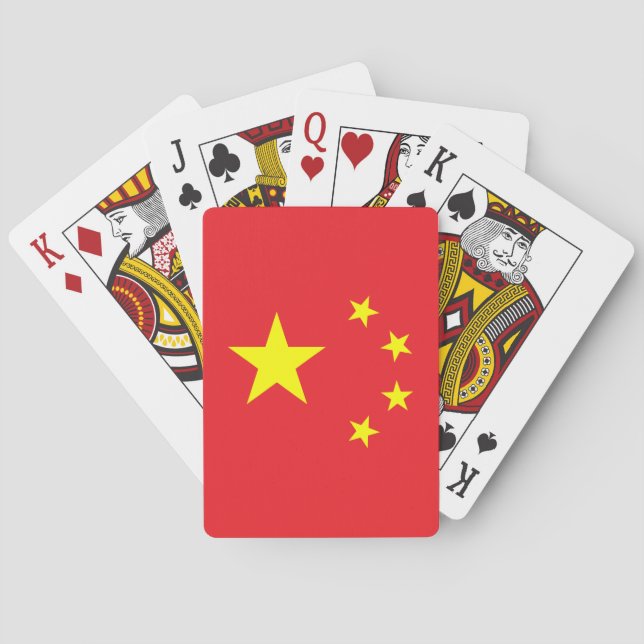 Jeu De Cartes Drapeau chinois (dos)