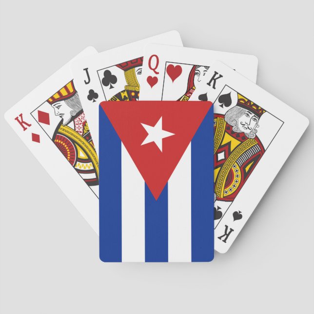 Jeu De Cartes Drapeau Cuba (dos)