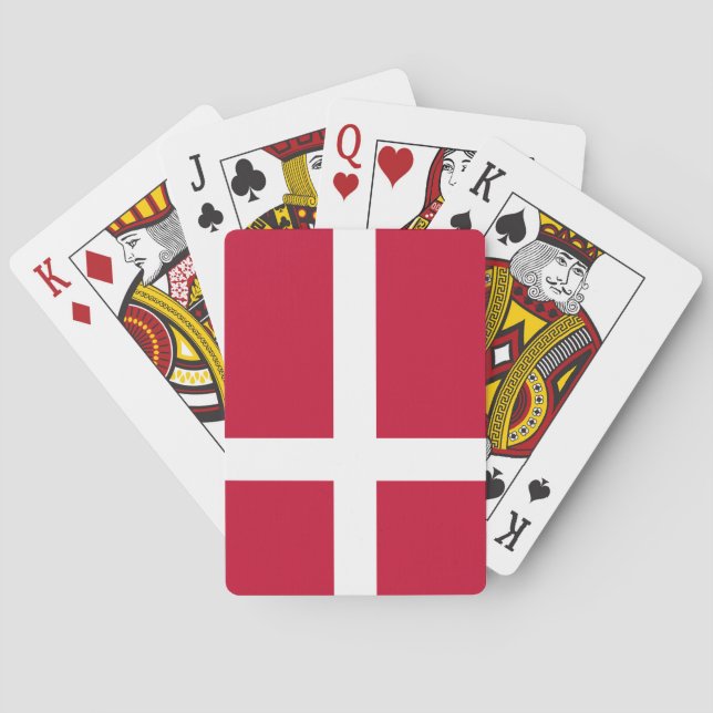 Jeu De Cartes Drapeau danois (dos)
