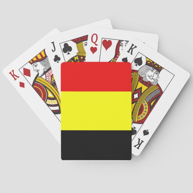 Jeu De Cartes Drapeau de Belgique (dos)