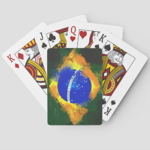Jeu De Cartes Drapeau de Brésilien du Brésil de BR
