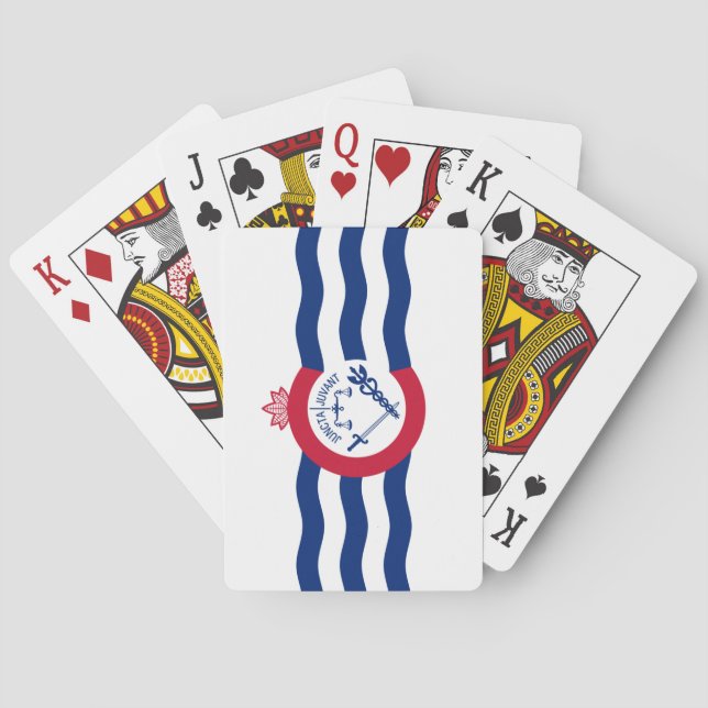 Jeu De Cartes Drapeau de Cincinnati (Ohio) (dos)