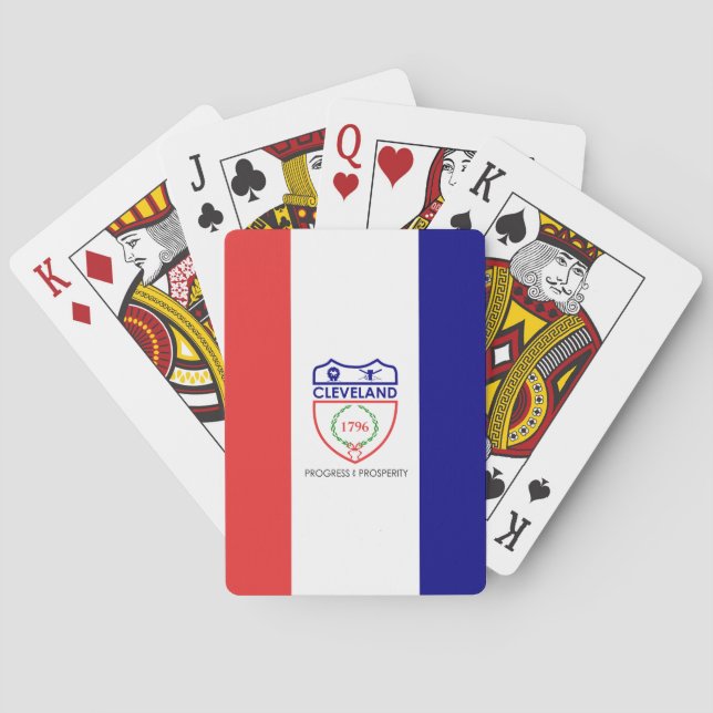 Jeu De Cartes Drapeau de Cleveland, Ohio (dos)