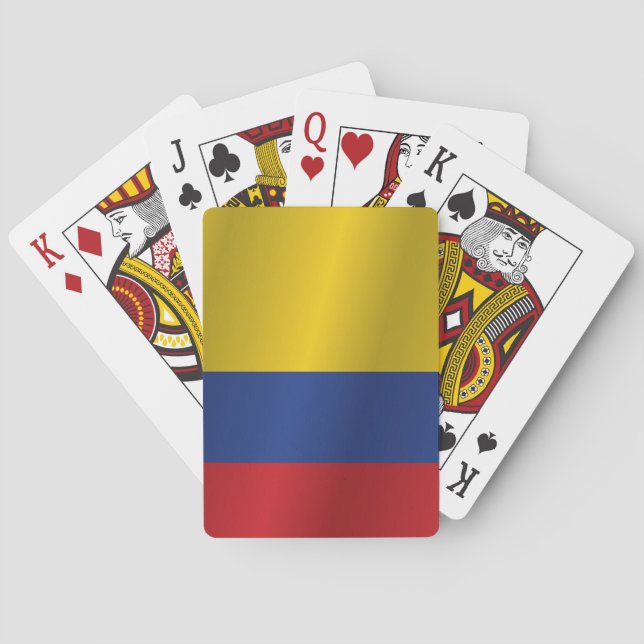 Jeu De Cartes Drapeau de Colombie (dos)