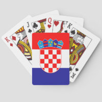Drapeau de Croatie Jouer des cartes