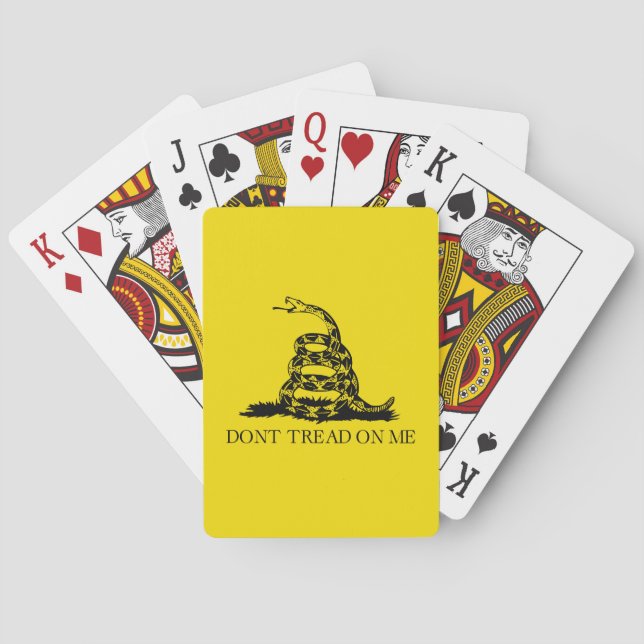 Jeu De Cartes Drapeau de crotale de Gadsden : Guerre révolutionn (dos)