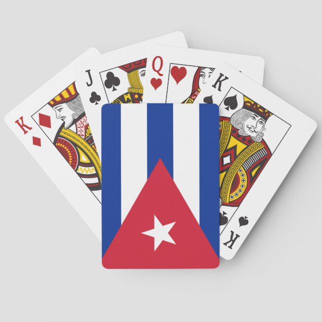Jeu De Cartes Drapeau de Cuba (dos)