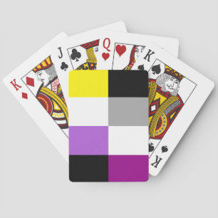 Jeu De Cartes Drapeau de fierté dual asexeul non binaire