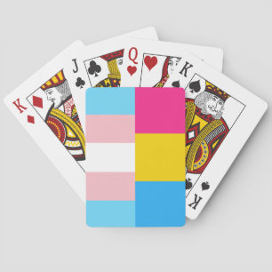 Jeu De Cartes Drapeau de fierté transgenre pansexuel double