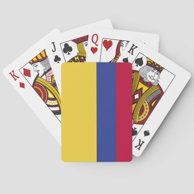 Jeu De Cartes Drapeau de la Colombie (dos)