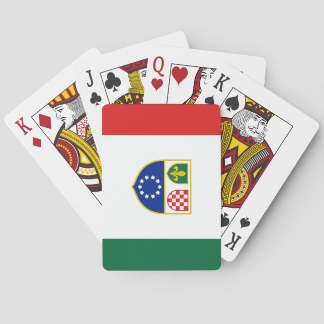 Jeu De Cartes Drapeau de la Fédération de Bosnie (dos)
