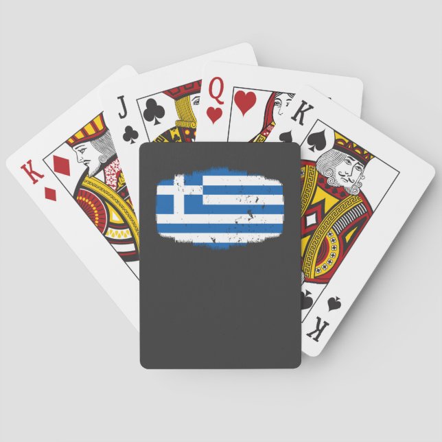 Jeu De Cartes Drapeau de la Grèce (dos)