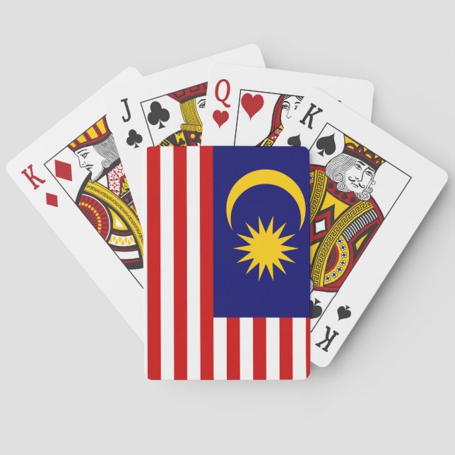 Jeu De Cartes Drapeau de la Malaisie (dos)