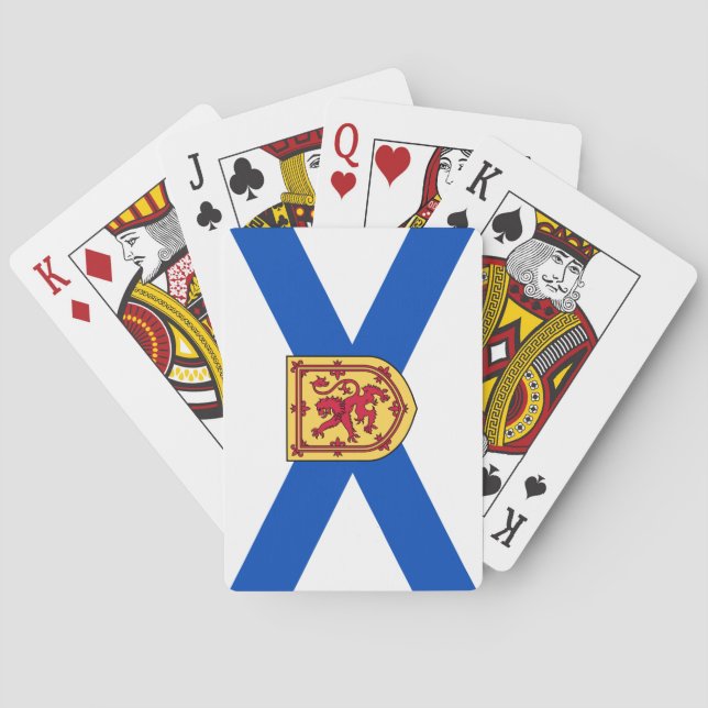 Jeu De Cartes Drapeau de la Nouvelle-Écosse (Province canadienne (dos)