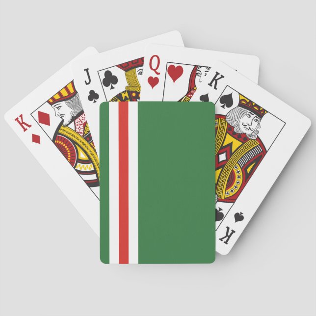 Jeu De Cartes Drapeau de la République tchétchène d'Ichkeria (dos)